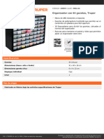 Organizador Con 64 Gavetas, Truper: CÓDIGO: 10895 CLAVE: ORG-64