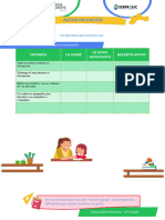 Autoevalución Sem1 1exp Comunicacion 3ero Primaria