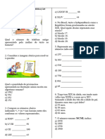 Atividade Sistemas de Numeração