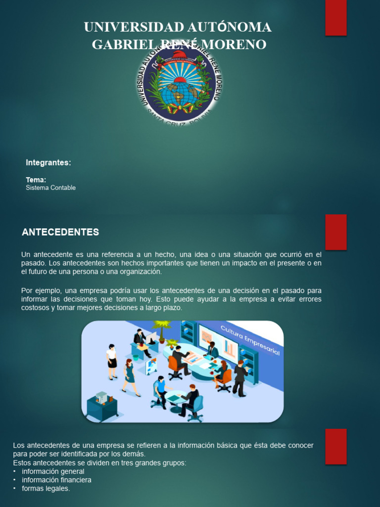 Sistema Contable: Antecedentes y Estructura | PDF | Contabilidad | Business