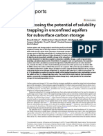 Assessing The Potential of Solubility Trapping in