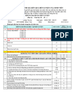 Bảng đánh giá rl sv