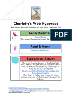 Charlotte's Web HyperDoc Third Grade