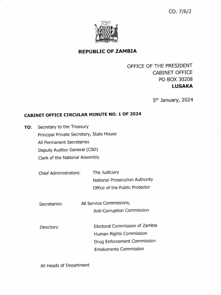 Office Circular Minute No. 1 of 2024 PDF