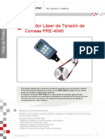 Medidor Laser de Tension de Correas Pre 4040 - PDF - 171 KB