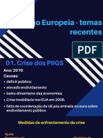 União Europeia Temas Recentes