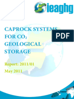 Caprock Systems For Co Geological Storage: Report: 2011/01 May 2011