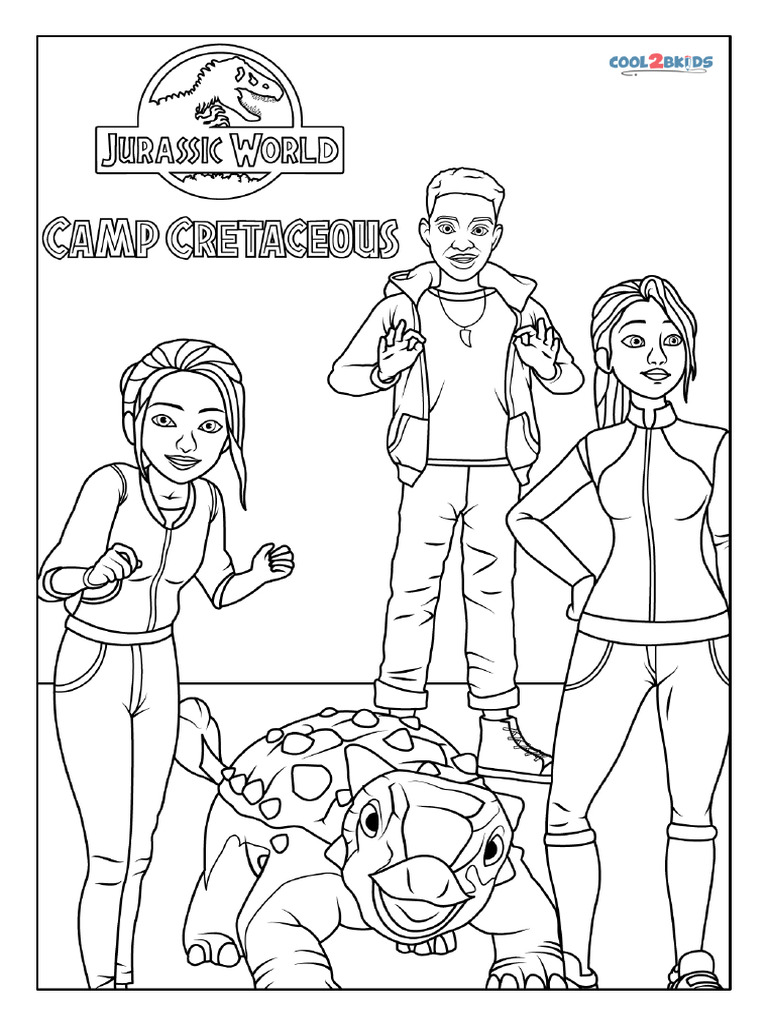 Jurassic World Camp Cretaceous Coloring Pages | PDF