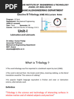 2-1 Unit 1 Part 1 Tribology