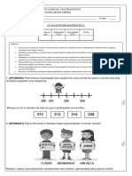 Avaliação de Matemática 3º Ano