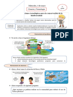 Actividad Ciencia y Tecnología Miércoles 4 de Mayo - 4° Grado