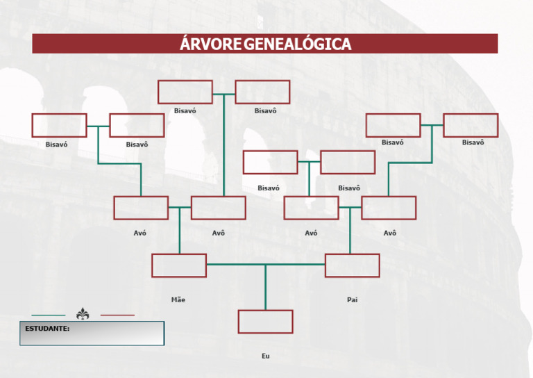 Molde de Árvore Genealógica para Imprimir | PDF