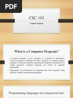 CSC 103