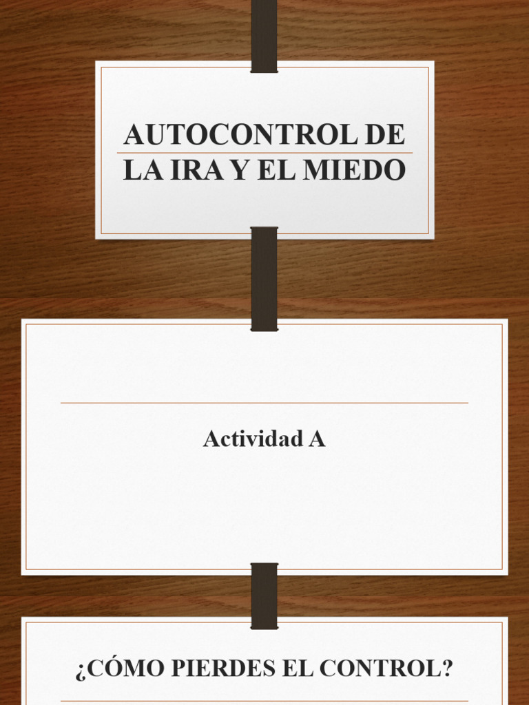 Autocontrol de Ira y Miedo | PDF | Ira | Temor