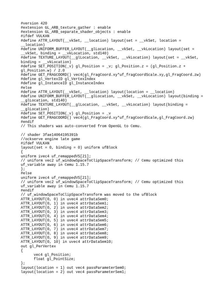 Vulkan and OpenGL Shader Conversion | PDF | Microcomputer Software ...
