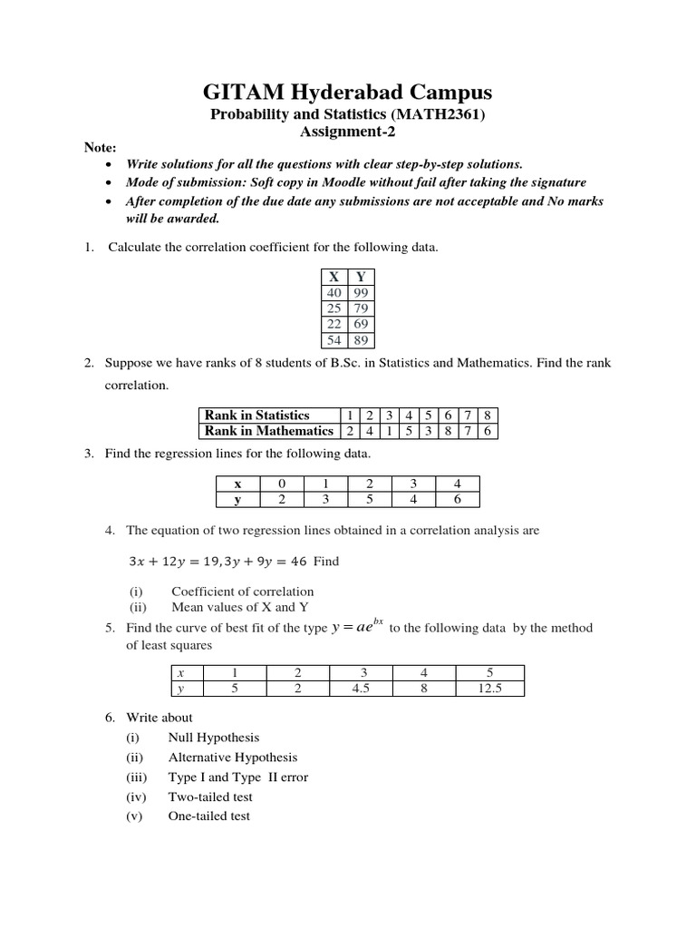 Assignment 2 Pdf Statistics Standard Deviation