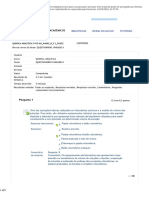 Química Analítica - QUESTIONÁRIO UNIDADE II - Passei Direto