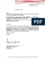 Oficio Solicitud de Pago