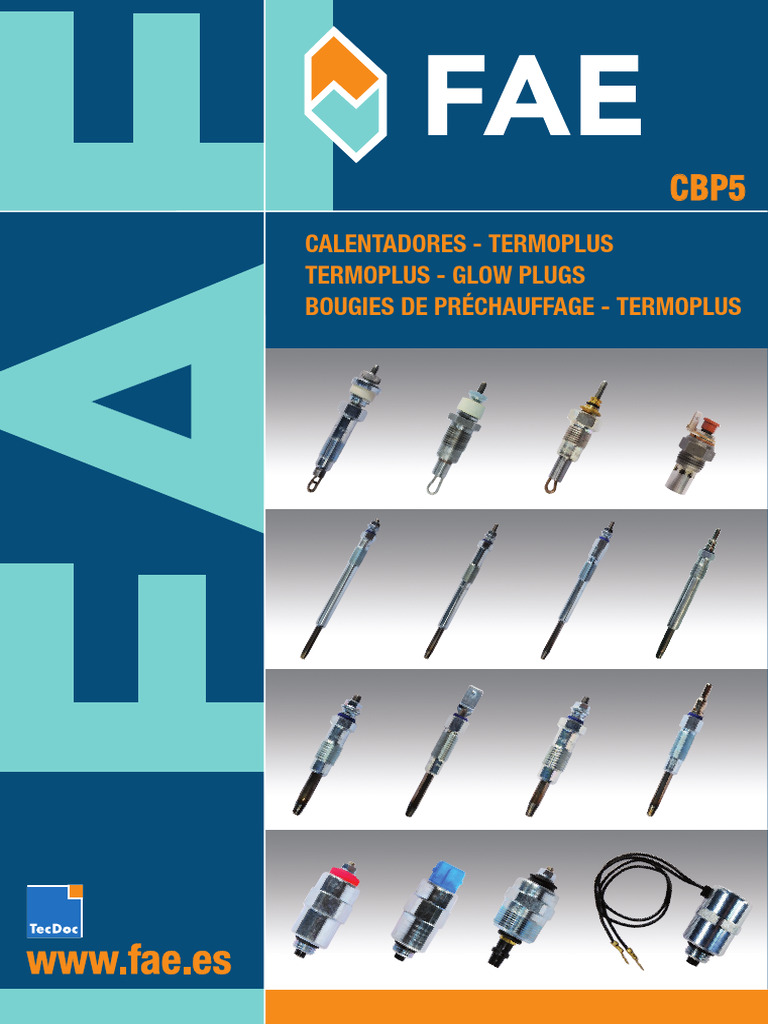 ボン Cat. FAE Cbp5 Calentadores | PDF | Conector eléctrico | Coche