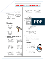 Sustracción de Números Enteros para Primero de Secundaria