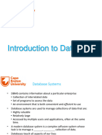 Introduction To Database