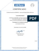 Certificado Indústria 4.0 - Luana Rafaela Raasch