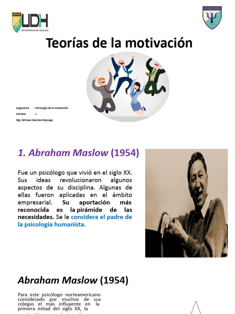 Teorías de la Motivación en Psicología | PDF | Motivación | Motivacional