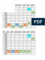 Horario Deportivo