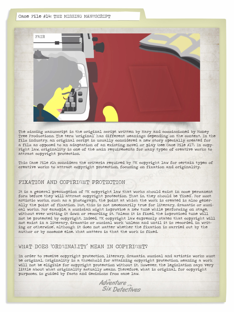 Session 03 Originality and Fixation PDF Copyright Business Law