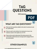 G8 Tag Questions