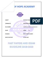 Business Studies Paper 2 Past Papers