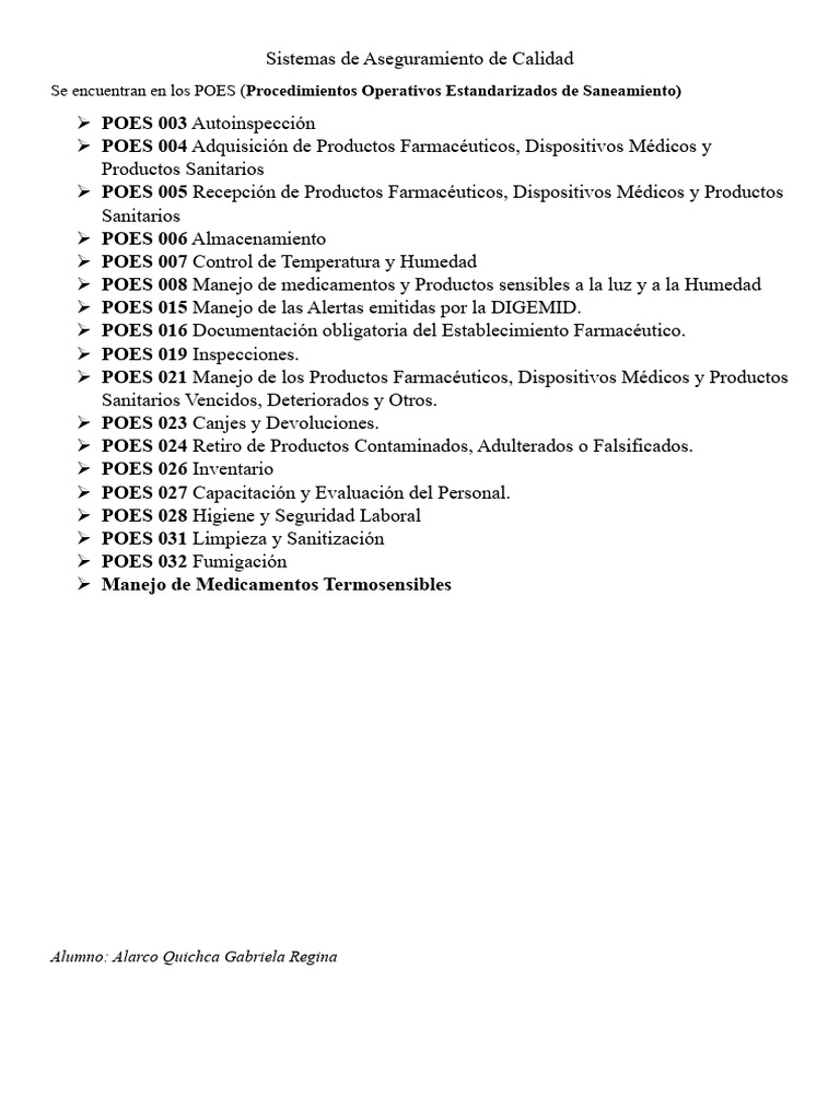 Sistemas de Aseguramiento de Calidad | PDF | Salud y bienestar