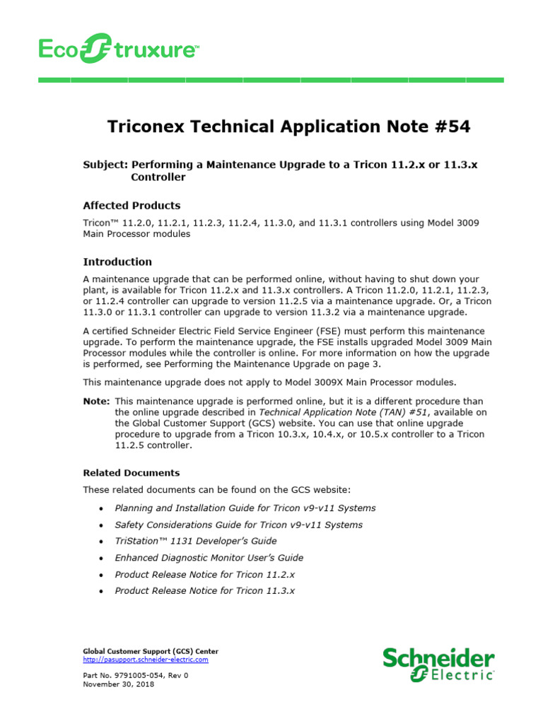 Triconex Technical Application Note #54 | PDF | Computer Architecture ...