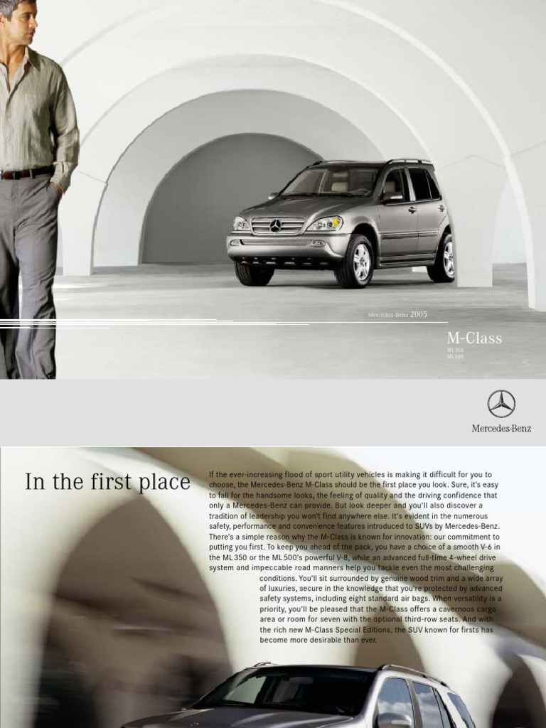 2005 Mercedes-Benz M-Class Overview | PDF | Airbag | Seat Belt