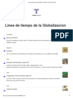 Linea de Tiempo de La Globalizacion Timeline - Timetoast Timelines