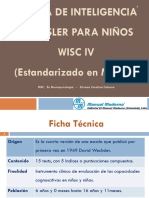 (WISC IV) Escala de Inteligencia Wescheler para Niños REVISADO