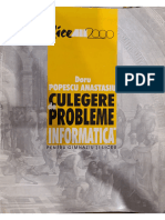 Doru Popescu Anastasiu - Culegere de Probleme Informatica Pentru Gimnaziu Si Liceu