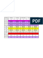 Swilleys Schedule