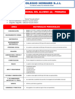 Lista Oficial de Utiles Primaria 2024