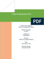 Guía de Ejercicios No.9: María e Los Ángeles Díaz Osorio