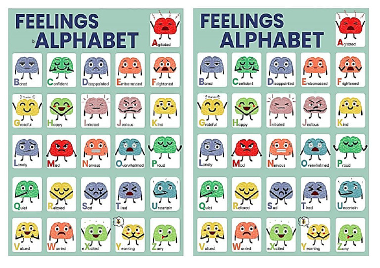 Feelings Alphabet PDF