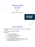 Continuos Compounding