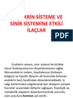 Endokri̇n Ve Si̇ni̇r Si̇stemi̇ne Etki̇li̇ İlaçlar