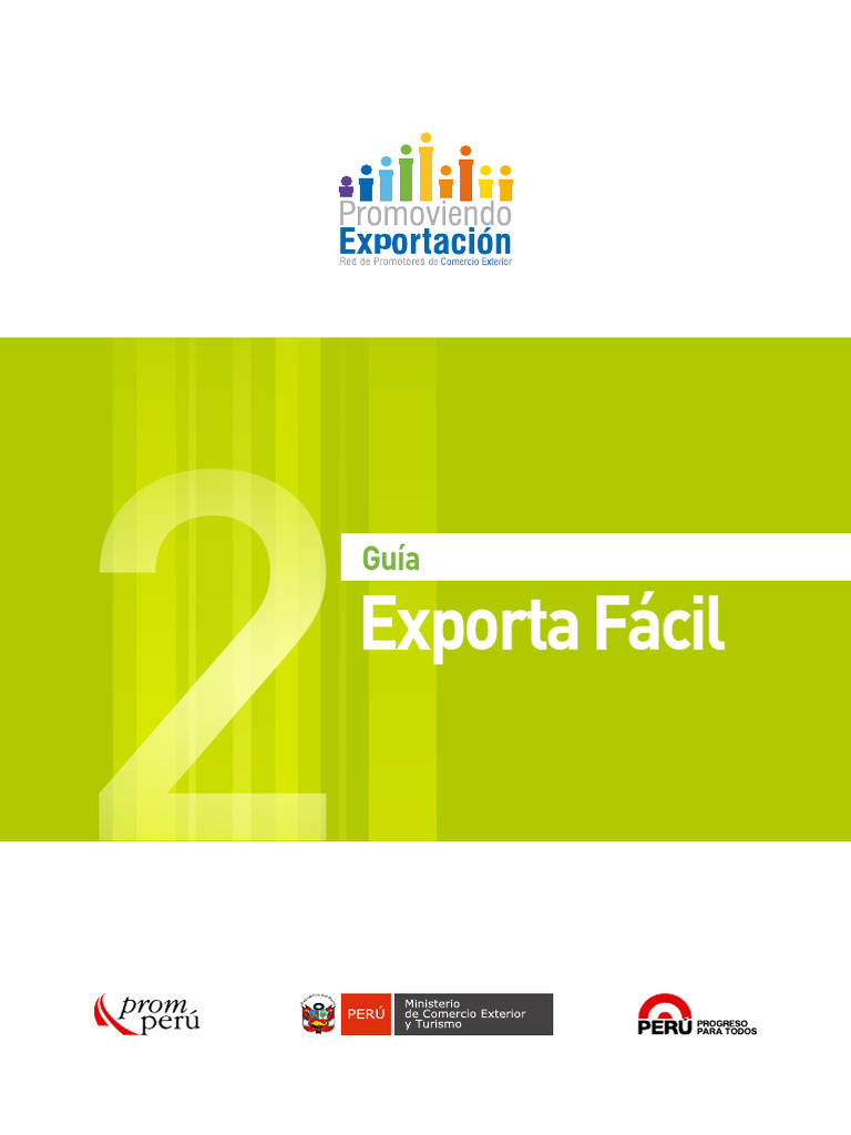 Guia 02 Exporta Facil 2014 Pdf El Comercio Internacional