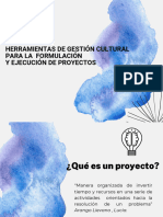 Herramientas de Gestión Cultural para La Formulación y Ejecución de Proyectos