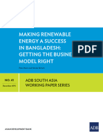 ADB- Making Renewable Energy a Success in Bangladesh Getting the Business Model Right- Dec 2015