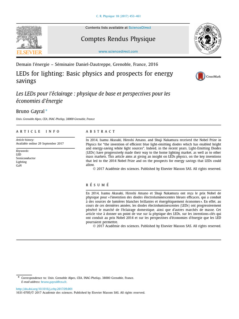 LED Physics and Energy Savings Insights | PDF | Compact Fluorescent ...