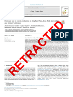 Pesticide Use in Cereal Production in Moghan Plain Iran Risk Knowledge and Farmers Attitudescrop Protection