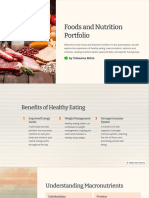 Foods and Nutrition Portfolio