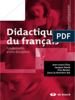 Didactique Du Franc 807 Ais Fondements Dune Discipline